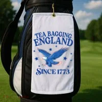 Tea Bagging England Since 1773 Patriotic Eagle Golf Towel thumb 2