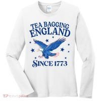 Tea Bagging England Since 1773 Patriotic Eagle Women's Long Sleeve Shirt thumb 0