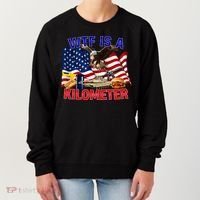 The Bald Eagle American Flag Wtf Is A Kilometer Women's Sweatshirt thumb 0
