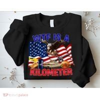 The Bald Eagle American Flag Wtf Is A Kilometer Sweatshirt thumb 2