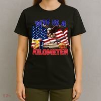 The Bald Eagle American Flag Wtf Is A Kilometer T-Shirt thumb 4