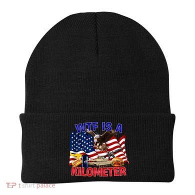 The Bald Eagle American Flag Wtf Is A Kilometer Beanie