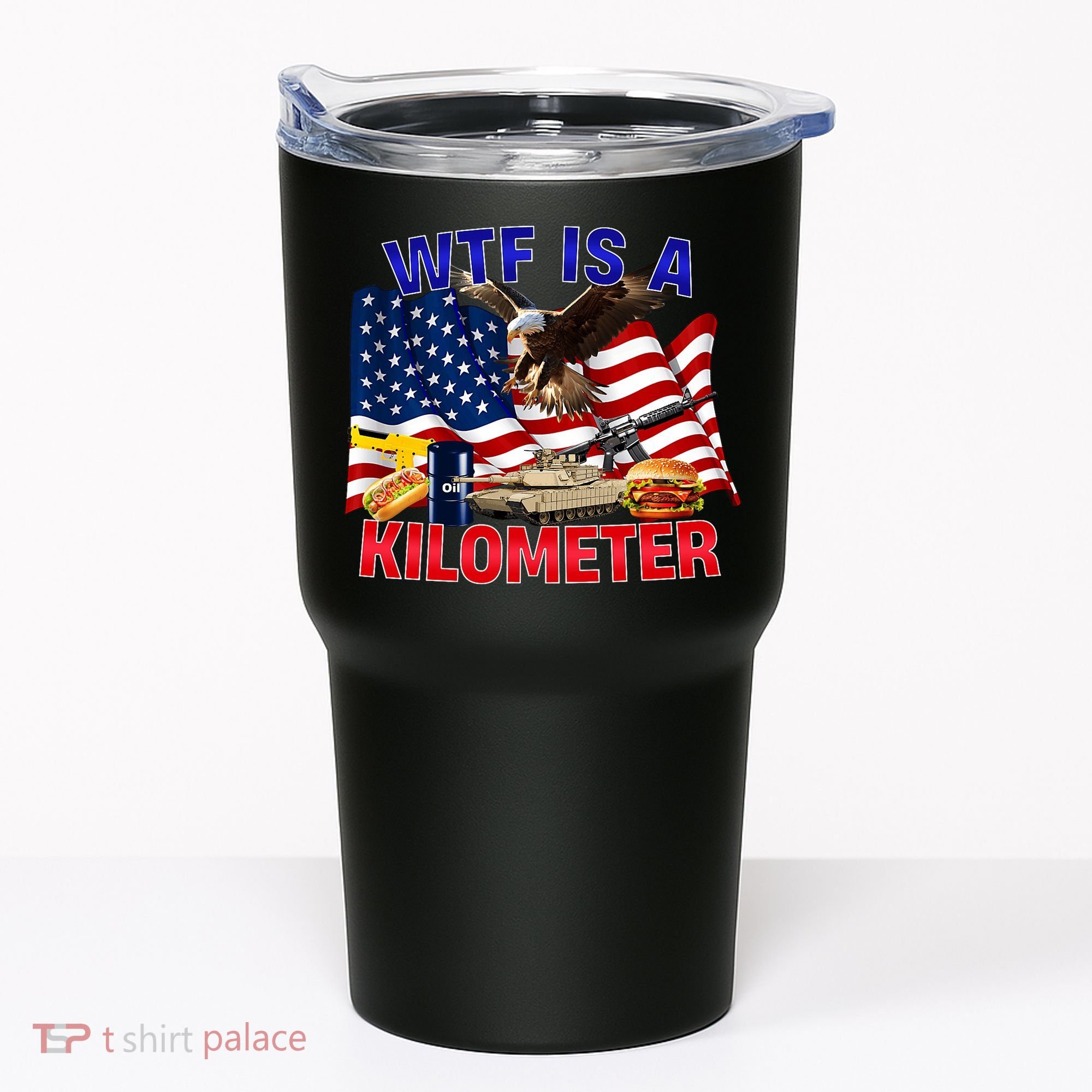 The Bald Eagle American Flag Wtf Is A Kilometer Tumbler