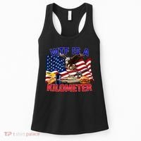 The Bald Eagle American Flag Wtf Is A Kilometer Women's Tank Top thumb 0