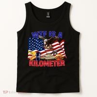 The Bald Eagle American Flag Wtf Is A Kilometer Tank Top thumb 2