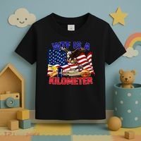 The Bald Eagle American Flag Wtf Is A Kilometer Toddler T-Shirt thumb 3