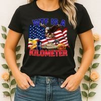 The Bald Eagle American Flag Wtf Is A Kilometer Women's T-Shirt thumb 2