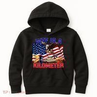 The Bald Eagle American Flag Wtf Is A Kilometer Kids Hoodie thumb 0