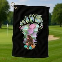 T Bigfoot Easter Costume Golf Towel thumb 1