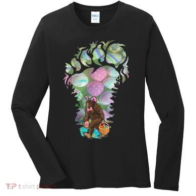 T Bigfoot Easter Costume Women's Long Sleeve Shirt