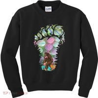 T Bigfoot Easter Costume Kids Sweatshirt thumb 0