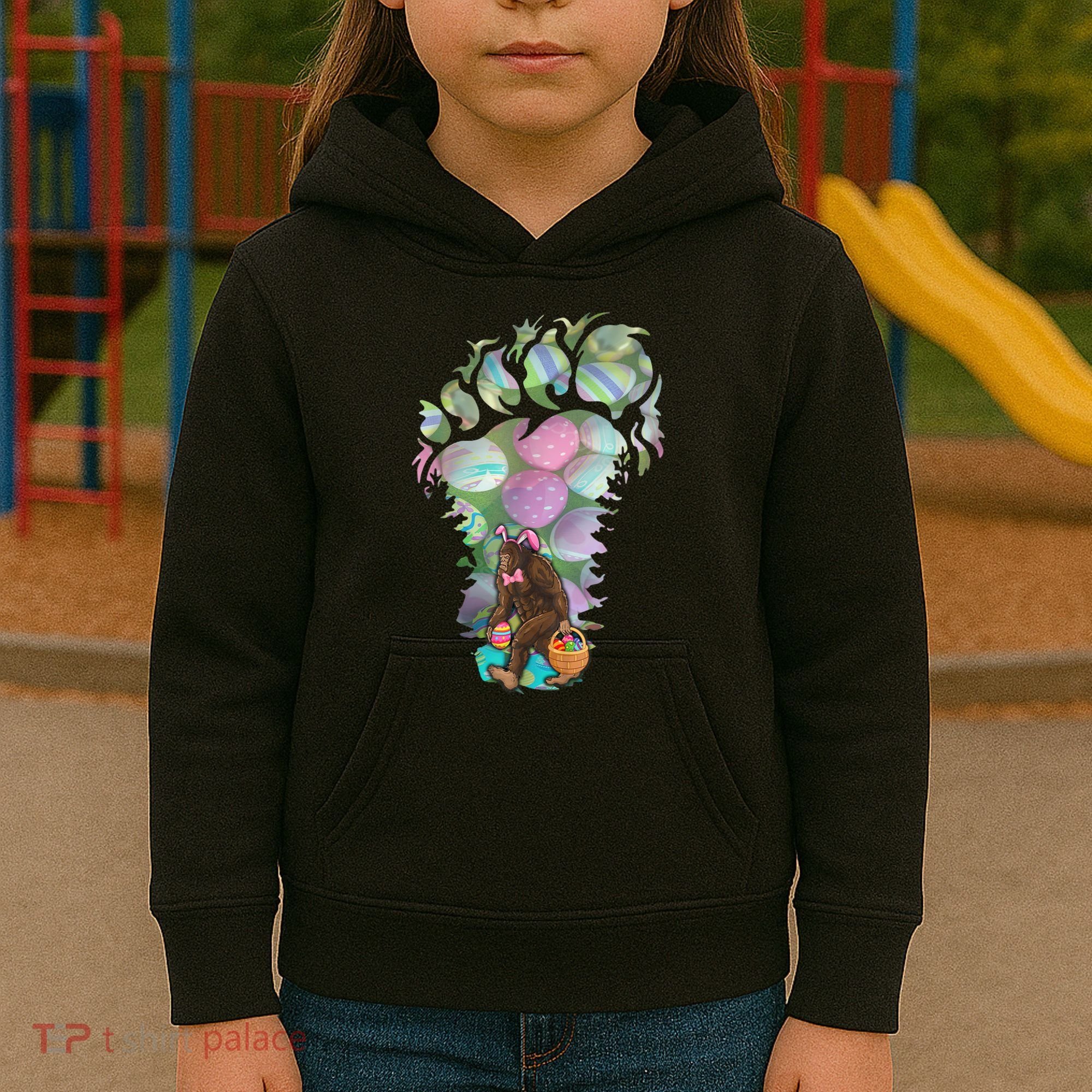 T Bigfoot Easter Costume Kids Hoodie