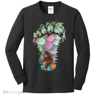 T Bigfoot Easter Costume Kids Long Sleeve Shirt