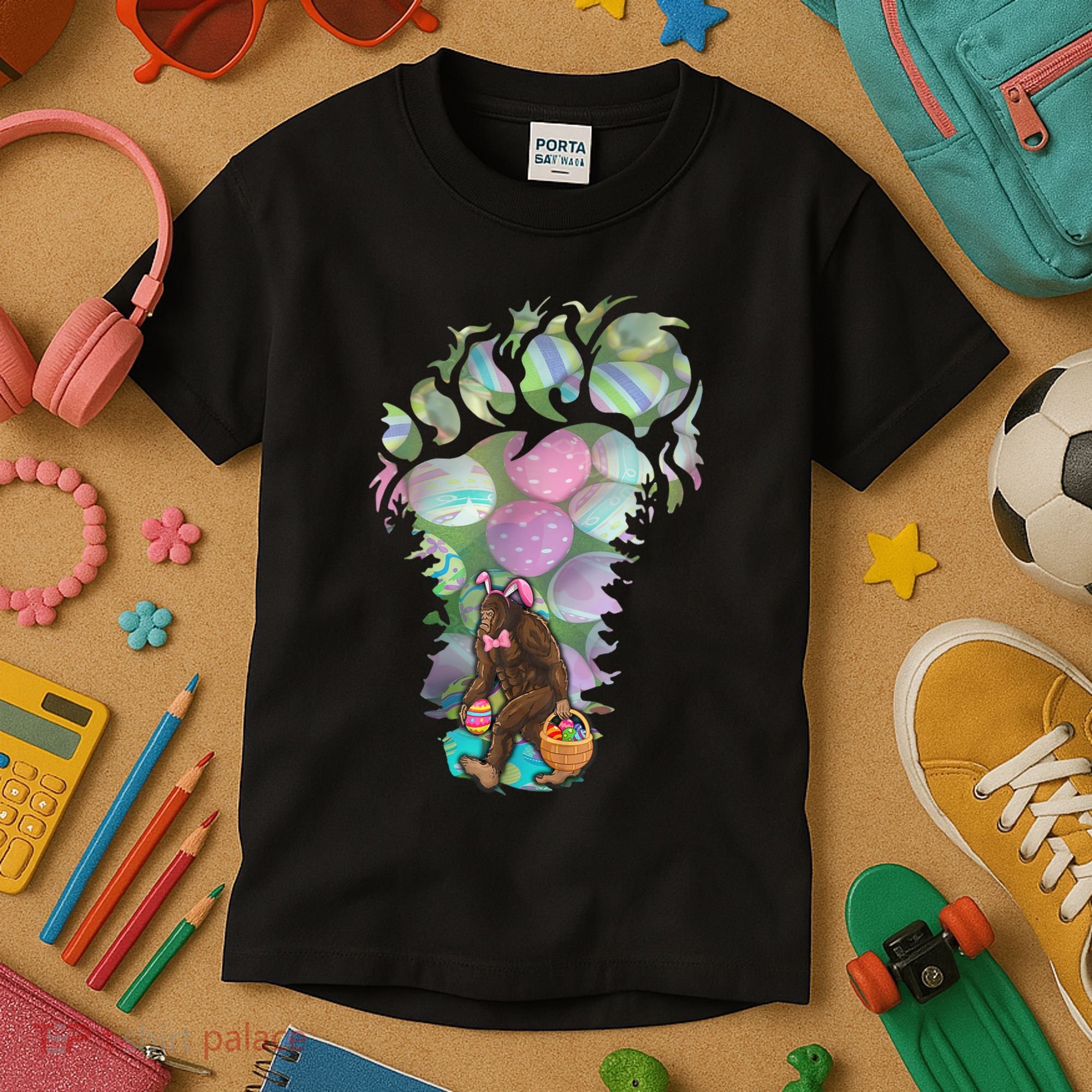 T Bigfoot Easter Costume Kids T-Shirt