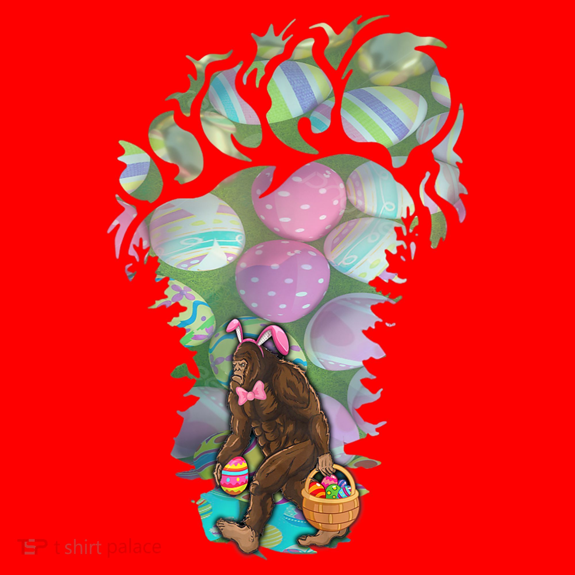 T Bigfoot Easter Costume Santa Hat