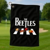 The Beetles Entomology Insect Bug Collector Entomologist Golf Towel thumb 1