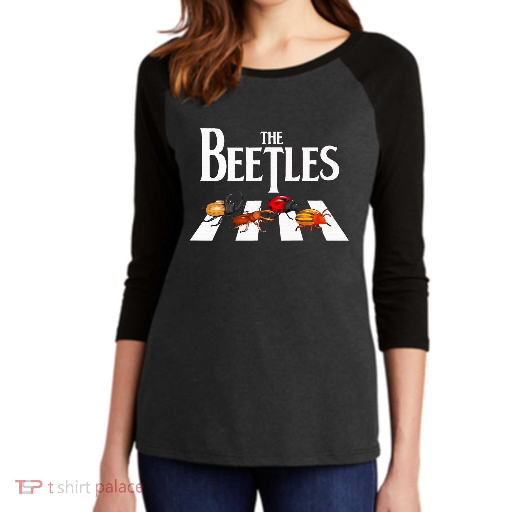 The Beetles Entomology Insect Bug Collector Entomologist Women's Tri-Blend 3/4-Sleeve Raglan Shirt
