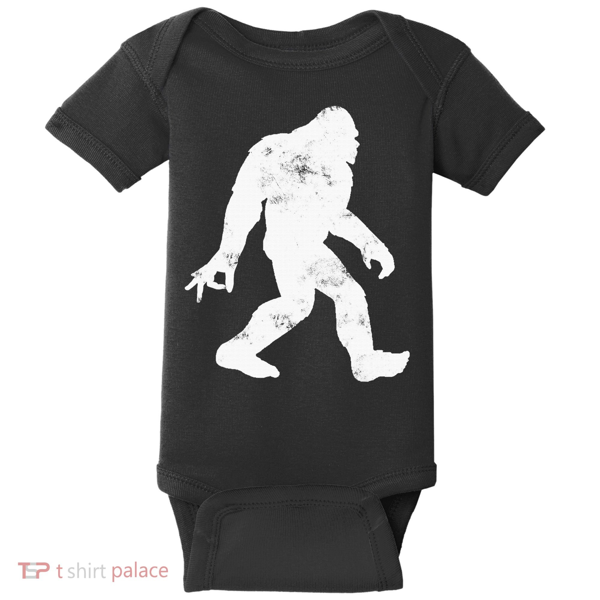 TSD845917 Big Foot Holiday Baby Bodysuit