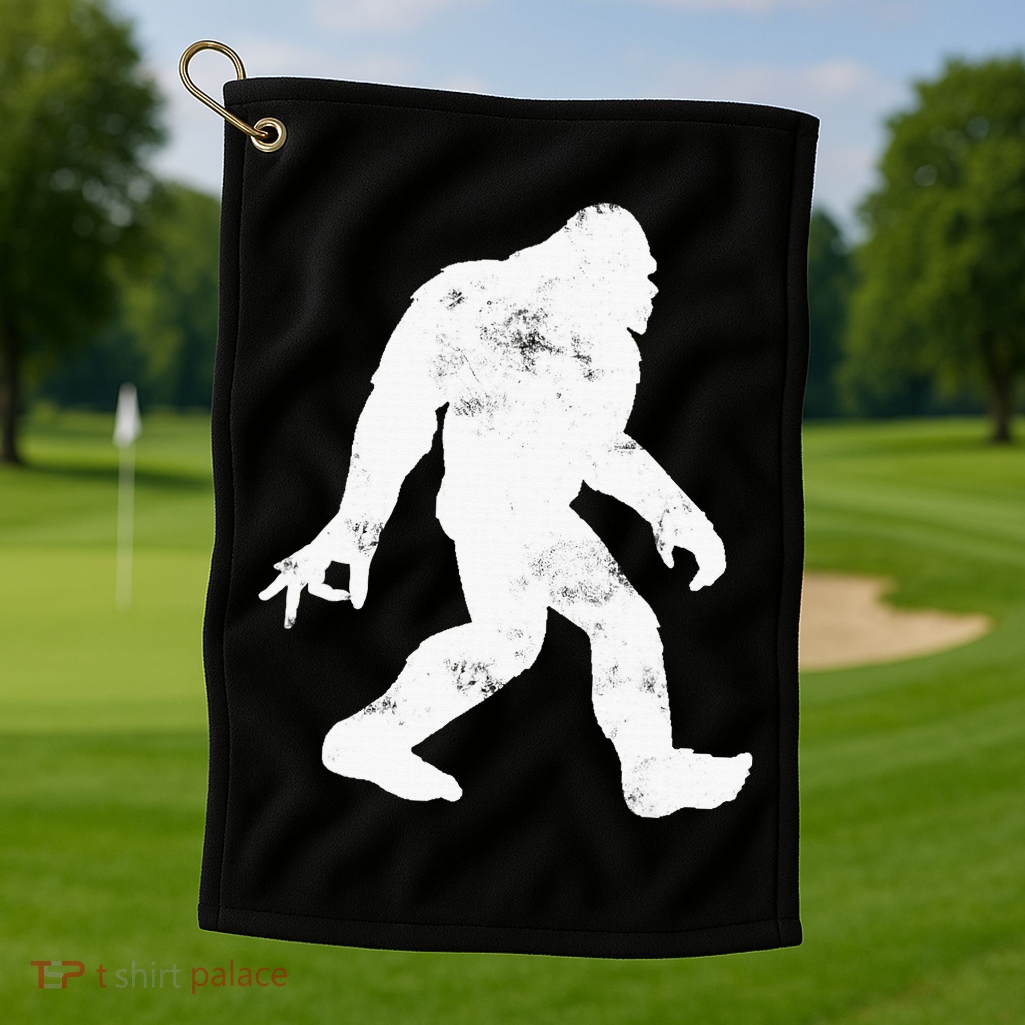 TSD845917 Big Foot Holiday Golf Towel