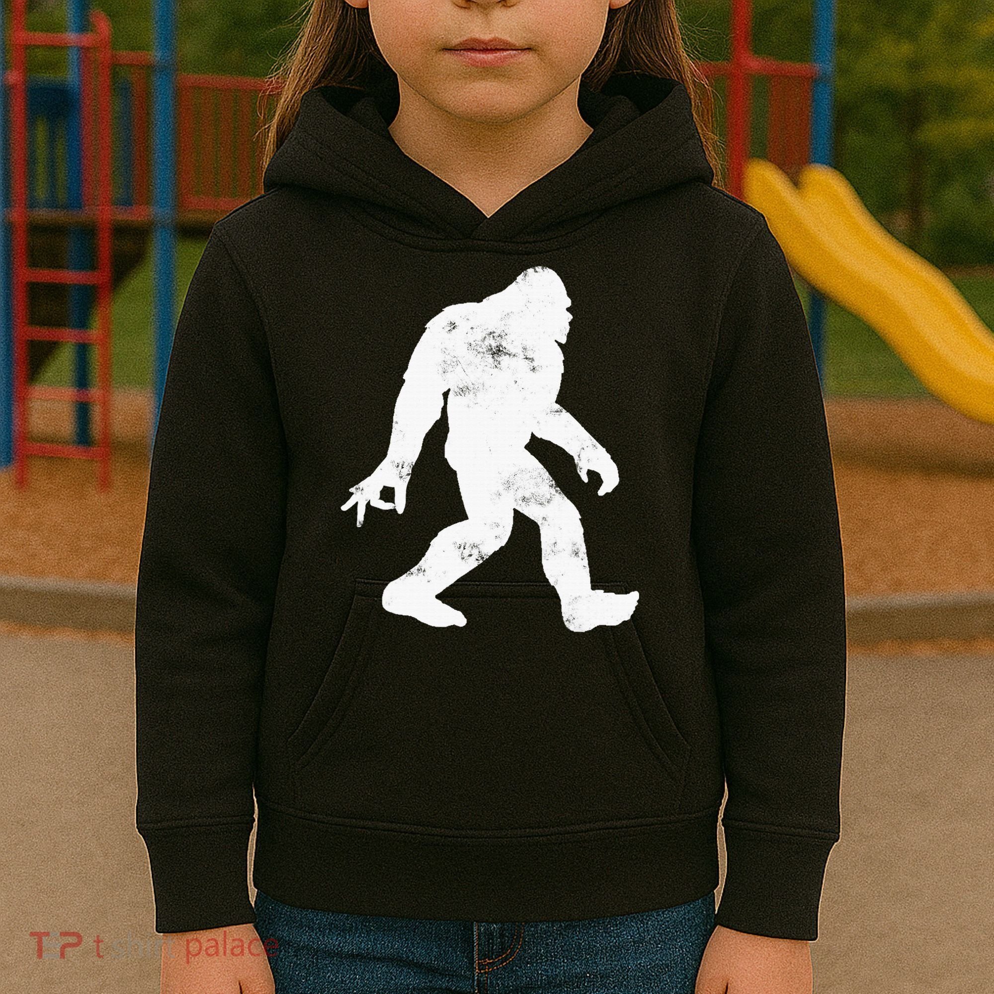 TSD845917 Big Foot Holiday Kids Hoodie