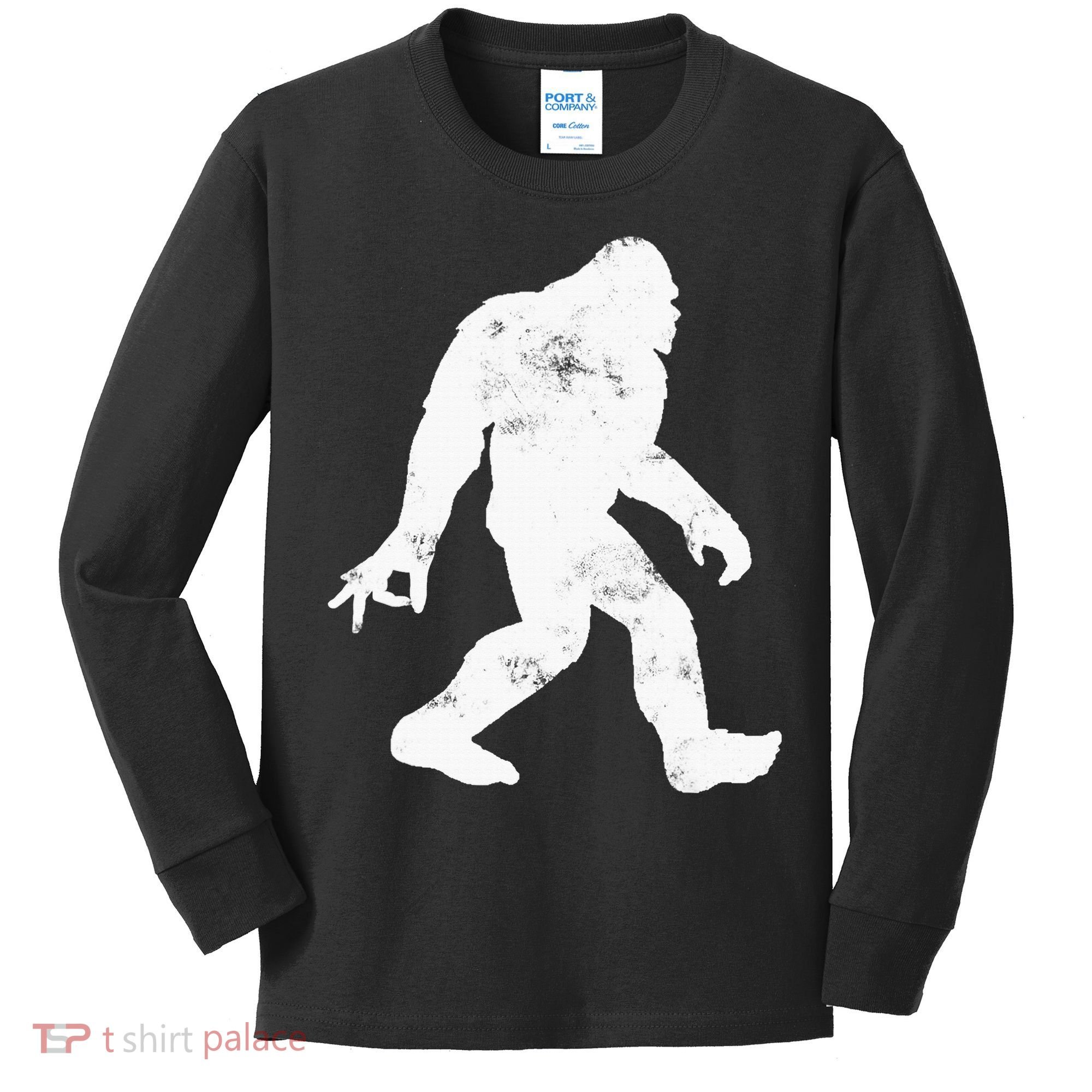 TSD845917 Big Foot Holiday Kids Long Sleeve Shirt