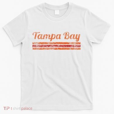 Tampa Bay Florida Retro Vintage Weathered Stripe Throwback T-Shirt