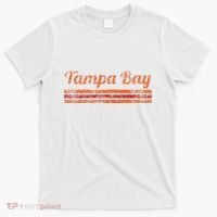 Tampa Bay Florida Retro Vintage Weathered Stripe Throwback T-Shirt thumb 0