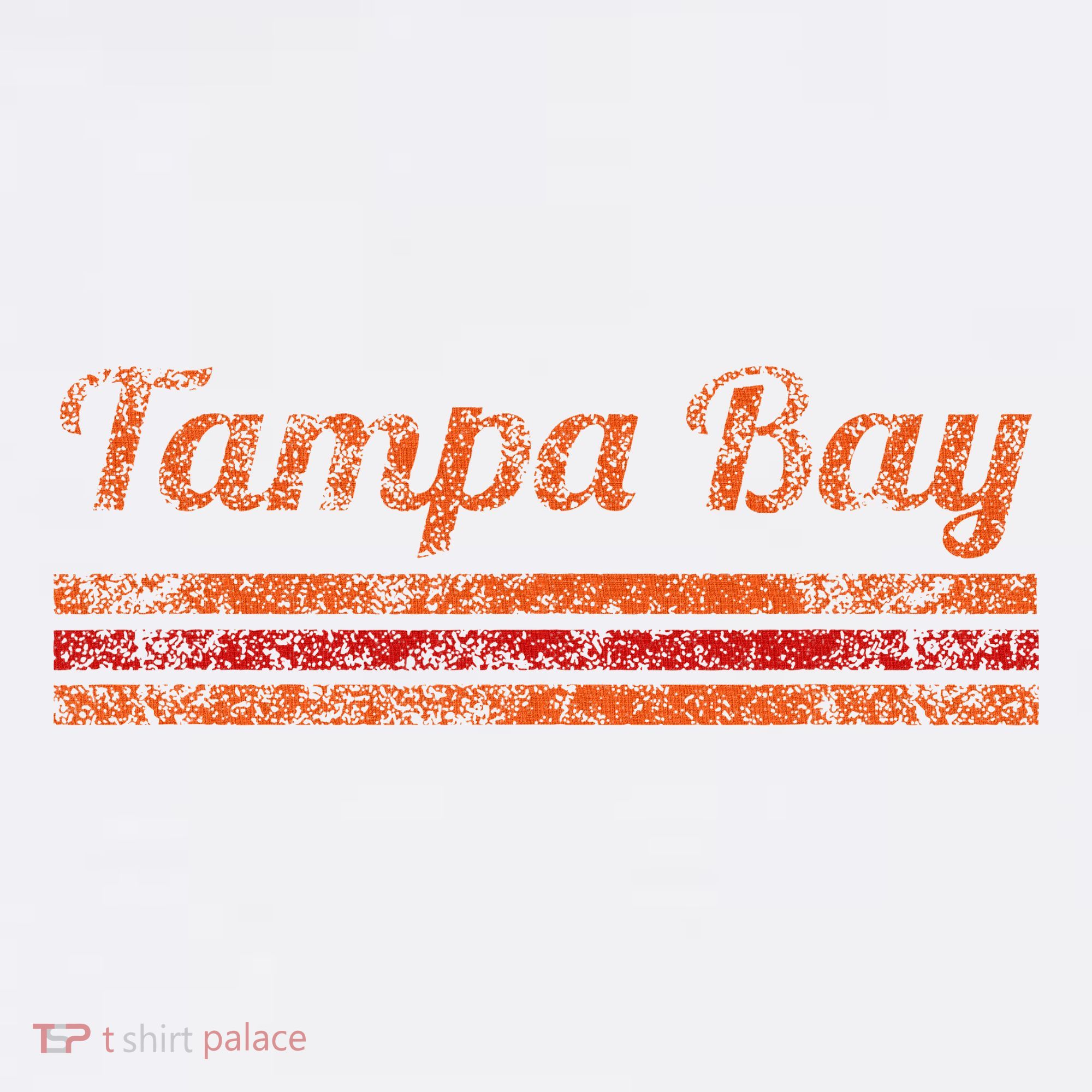 Tampa Bay Florida Retro Vintage Weathered Stripe Throwback T-Shirt