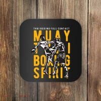 Thai Boxing Full Contact Muay Thai Spirit Coaster thumb 0