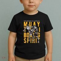 Thai Boxing Full Contact Muay Thai Spirit Toddler T-Shirt thumb 2