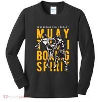 Thai Boxing Full Contact Muay Thai Spirit Kids Long Sleeve Shirt thumb 0