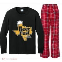 Texas Beer Fest At The Desperado Kids Long Sleeve Plaid Pajama Set thumb 0
