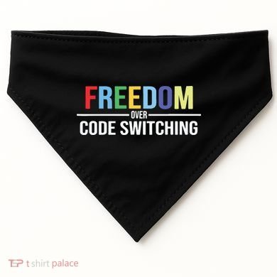 Tabitha Brown Freedom Over Code Switching USA-Made Doggie Bandana