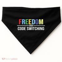 Tabitha Brown Freedom Over Code Switching USA-Made Doggie Bandana thumb 0