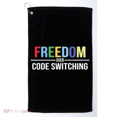 Tabitha Brown Freedom Over Code Switching Golf Towel