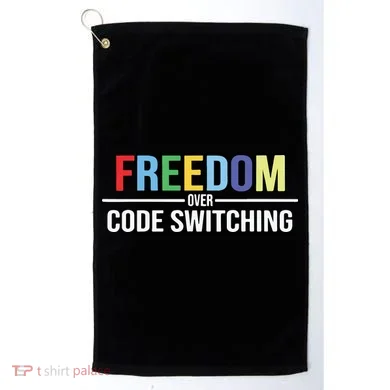 Tabitha Brown Freedom Over Code Switching Golf Towel