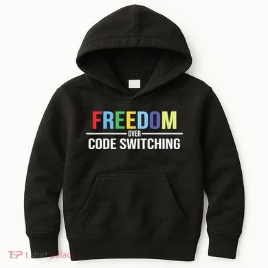 Tabitha Brown Freedom Over Code Switching Kids Hoodie
