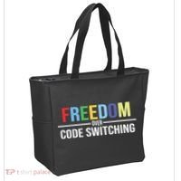 Tabitha Brown Freedom Over Code Switching Tote Bag thumb 2