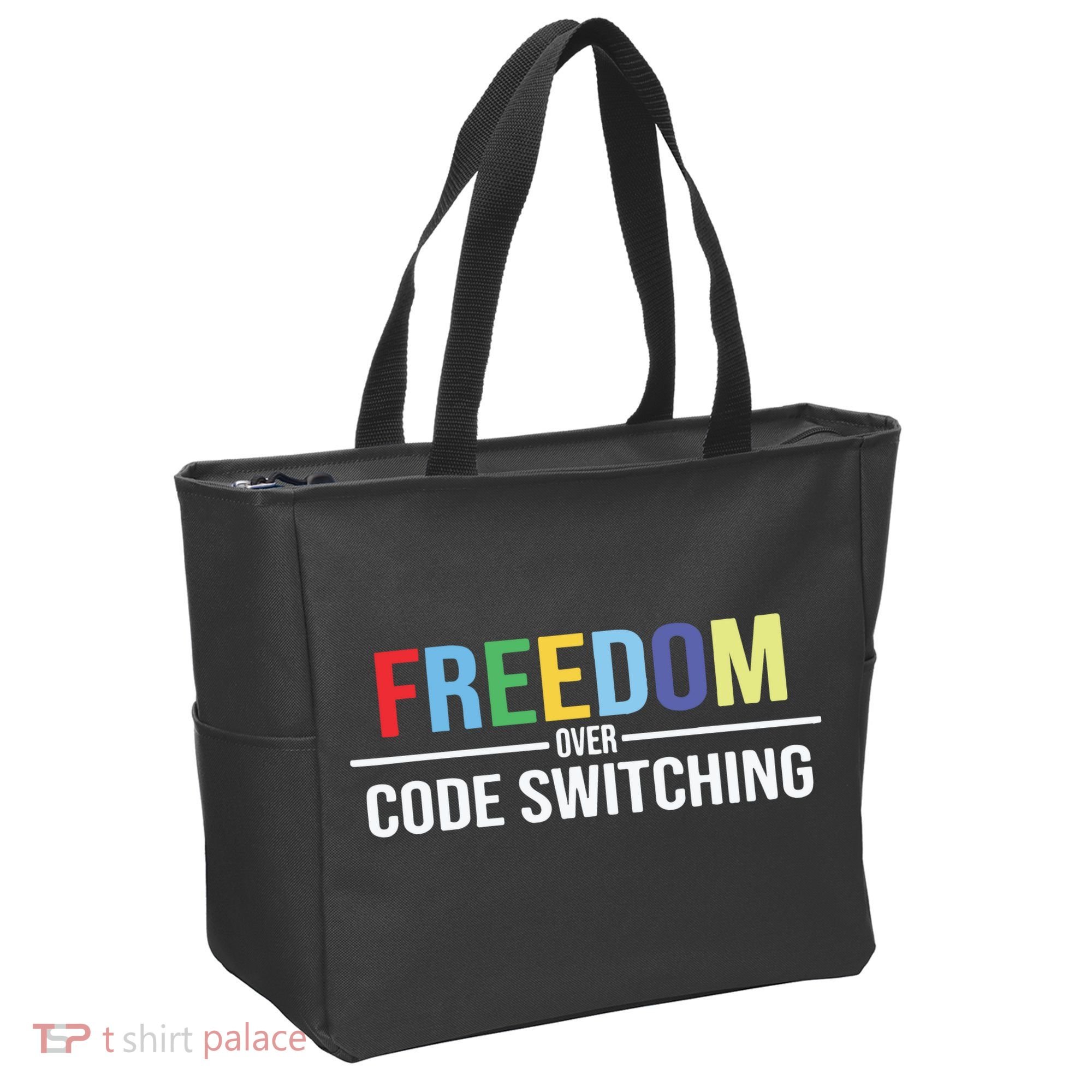Tabitha Brown Freedom Over Code Switching Tote Bag