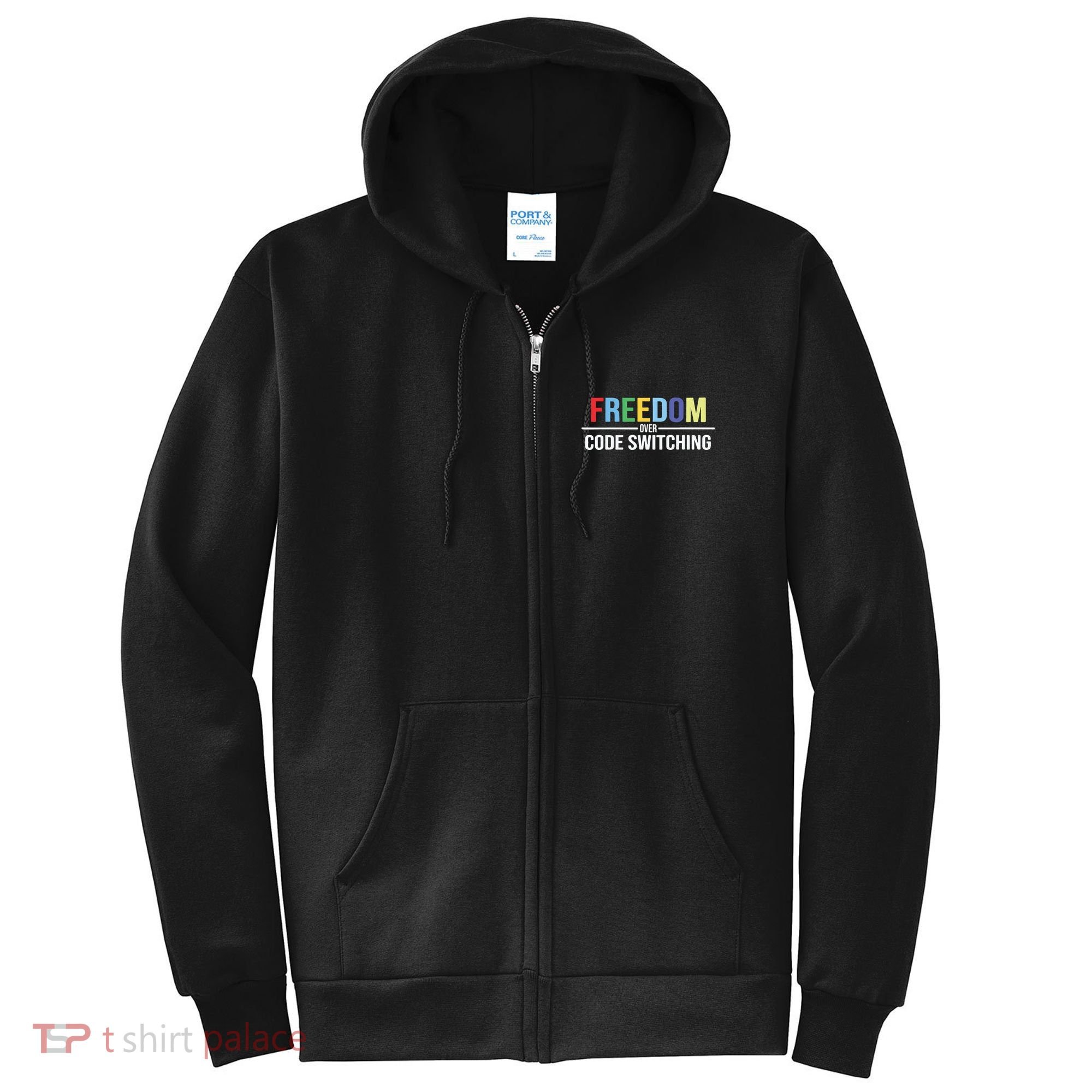 Tabitha Brown Freedom Over Code Switching Full Zip Hoodie