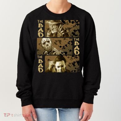 The Bad Freddy Jason Michael Vintage Halloween Horror Characters Women's Sweatshirt