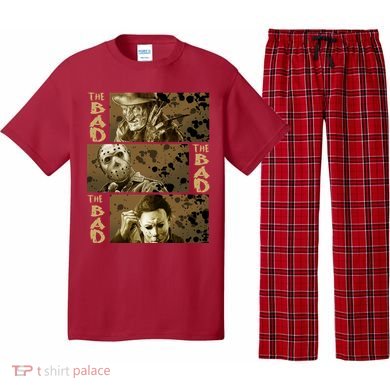 The Bad Freddy Jason Michael Vintage Halloween Horror Characters Pajama Set