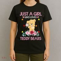 Teddy Bear For Women Just A Who Loves Teddy T-Shirt thumb 4