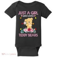 Teddy Bear For Women Just A Who Loves Teddy Baby Bodysuit thumb 0