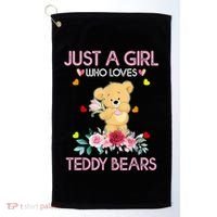 Teddy Bear For Women Just A Who Loves Teddy Golf Towel thumb 0