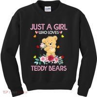 Teddy Bear For Women Just A Who Loves Teddy Kids Sweatshirt thumb 0