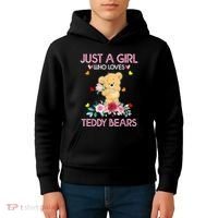 Teddy Bear For Women Just A Who Loves Teddy Kids Hoodie thumb 4
