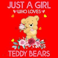 Teddy Bear For Women Just A Who Loves Teddy Santa Hat thumb 1