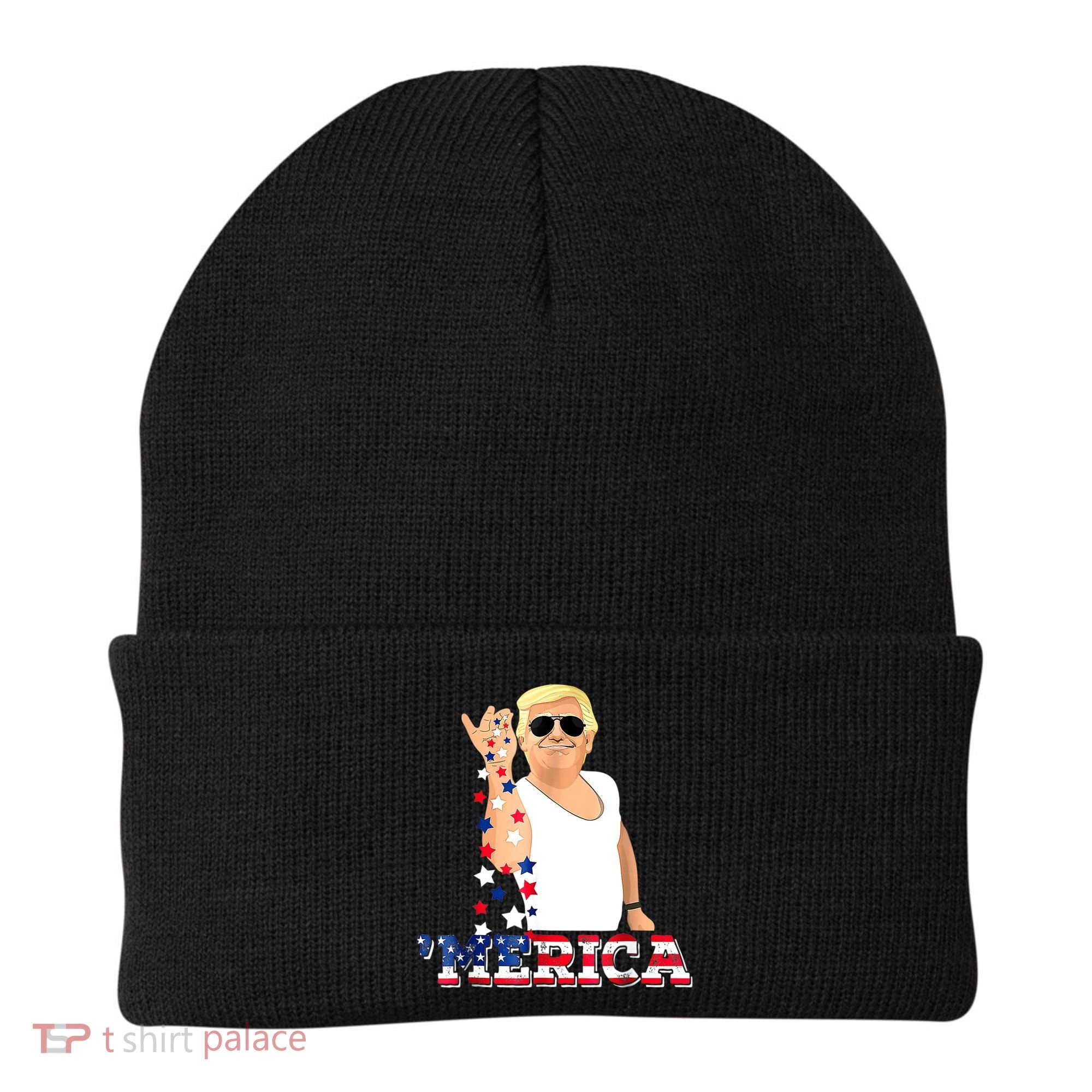 Trump Bae Funny 4th Of July Trump Salt Freedom Beanie