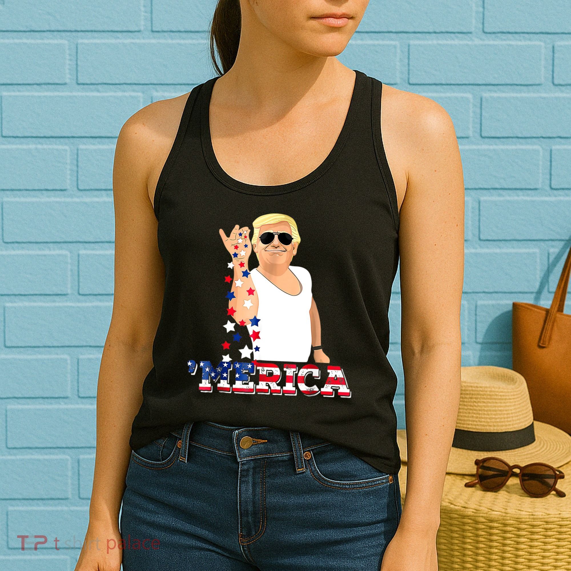 Trump Bae Funny 4th Of July Trump Salt Freedom Women's Tank Top